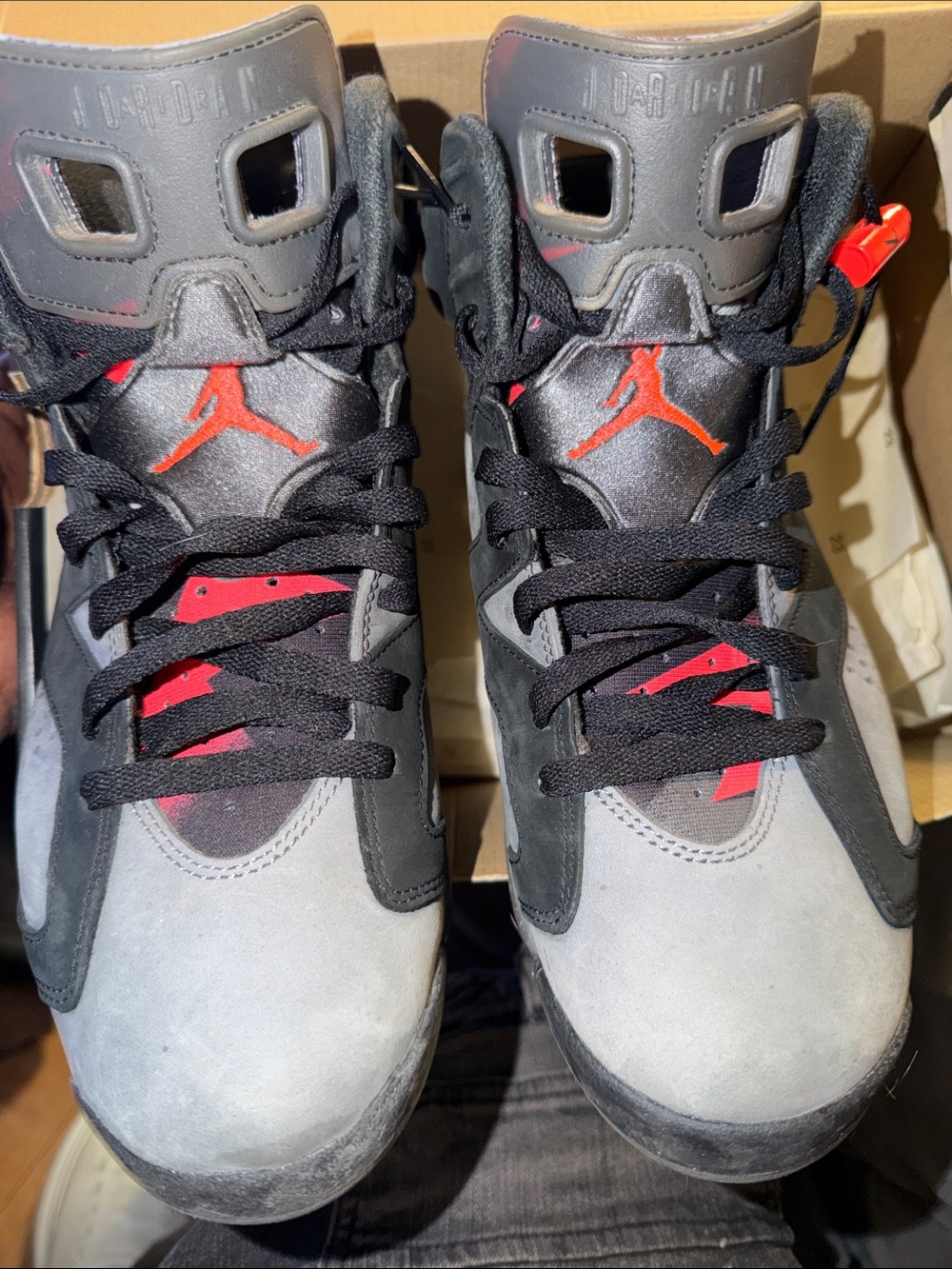 Jordan Men’s Sneakers in Gray, Black & Red